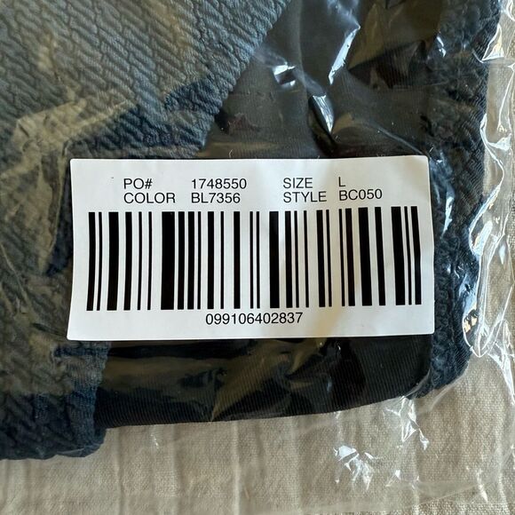 NWT J. Crew Textured High-rise Cheeky Bikini Bottom Deep Midnight Navy Size L - Picture 9 of 10